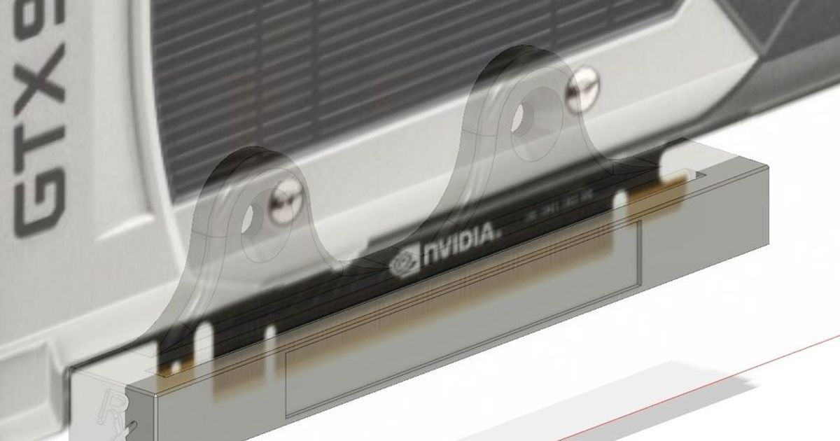 ramjetx pcie gpu duvar binmek indir Bedava stl model printablescom 3d modeller gadget'lar bilgisayarlar 1060 1070 1080 2080 amd 3D print model - Mito3D