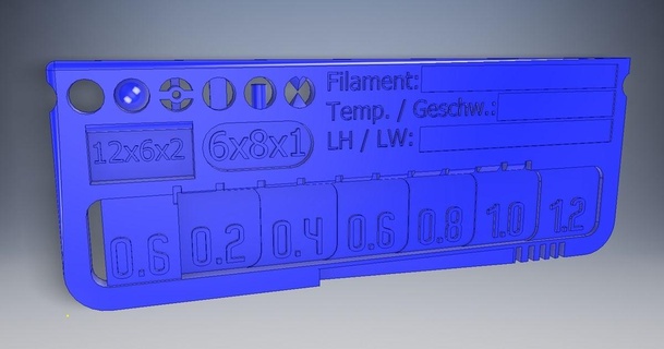 nihai iplik renk örneği test kartı max3d indir Bedava stl model printablescom 3d modeller yazıcılar Ölçek 3d print model - Mito3D