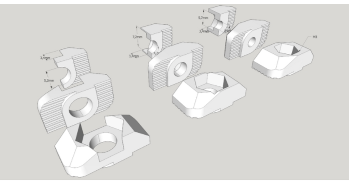 insert tnut 3030 alu profil fx download free stl model printablescom 3d models printers - upgrades 3D print model - Mito3D