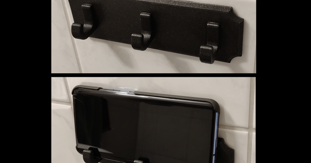 percha furtivo teléfono soporte eric ao descargar gratis stl modelo imprimiblescom 3d modelos casa baño 3d print model - Mito3D