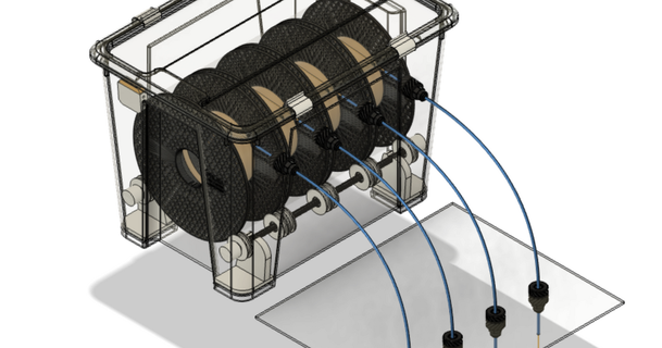 filamento asciutto scatola 4x ikea samla 22l pixelwave Scarica gratuito stl modello printablescom 3d Modelli stampanti Accessori 3d print model - Mito3D