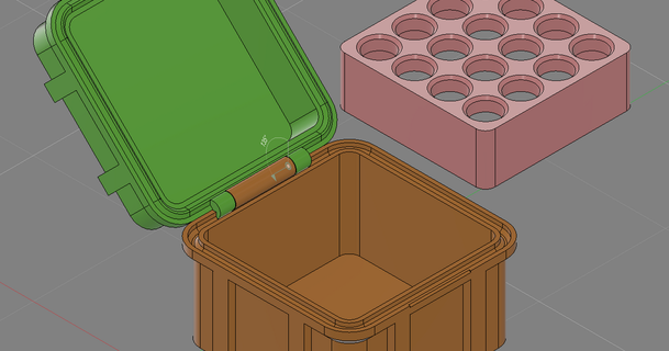 aaa batterie espace rangement boîte séparé incruster Martin Majewski Télécharger libre stl modèle imprimablescom 3d modèles loisir fabricants organisateurs 3d print model - Mito3D