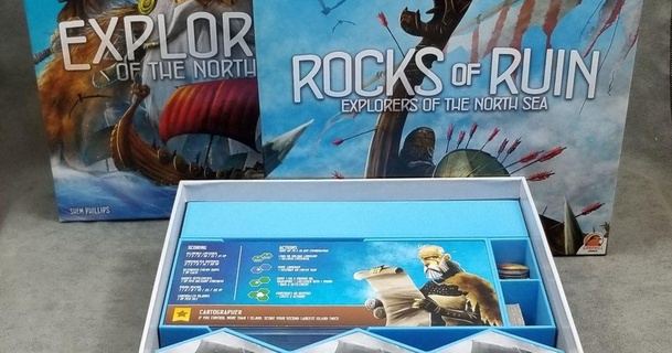 alcaravea tablero juego insertar exploradores norte mar rocas ruina expansión webdad descargar gratis stl modelo imprimiblescom 3d modelos juguetes juegos 3d print model - Mito3D