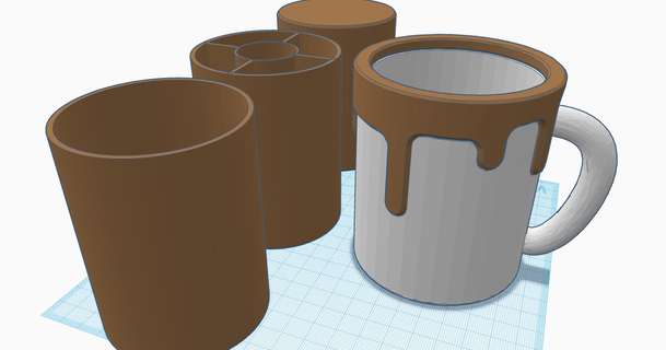 drippy - coffee cup peaseprints download free stl model printablescom 3d models household office 3d print model - Mito3D