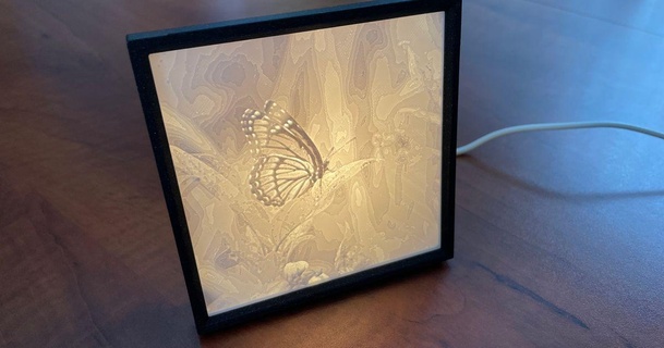 halvklart lithophane frame dahouzkat download free stl model printablescom 3d models art & design designs 3d print model - Mito3D