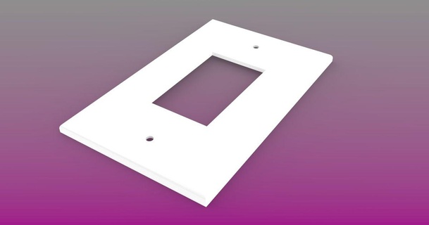 rocker light switch plate designrdy download free stl model printablescom 3d models household decor 3d print model - Mito3D