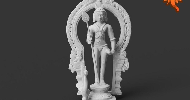 skanda - god war making gods india download free stl model printablescom 3d models art & design sculptures 3d print model - Mito3D