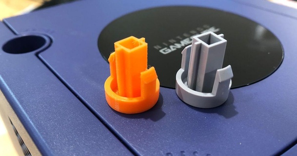 gamecube Puissance bouton rétro grenouille Télécharger libre stl modèle imprimablescom 3d modèles gadgets vidéo Jeux 3d print model - Mito3D