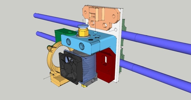 Fransızca kilit Hotend taşıma destek fx indir Bedava stl model printablescom 3d modeller yazıcılar yükseltmeler 3d print model - Mito3D