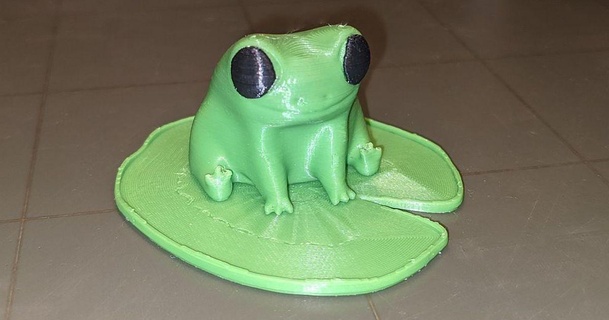 fred frog lillypad - multipart mmu ltlowe download free stl model printablescom 3d models art & design sculptures 3d print model - Mito3D