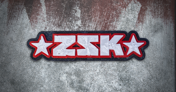 zsk Band Logo vojtz download frei stl Modell Printablescom 3d Modelle Kunst Design 2d Platten Logos 3d print model - Mito3D