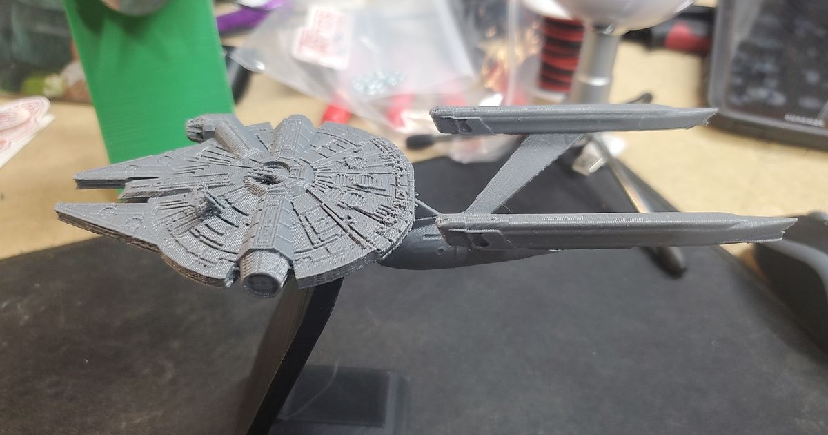 ncc1701 falcon db3d dan indir Bedava stl model printablescom 3d modeller oyuncaklar oyunlar 3D print model - Mito3D