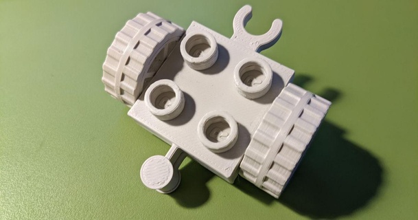 building blocks wheels coupling - der mit anh ngerkupplung lhb download free stl model printablescom 3d models toys & games 3d print model - Mito3D