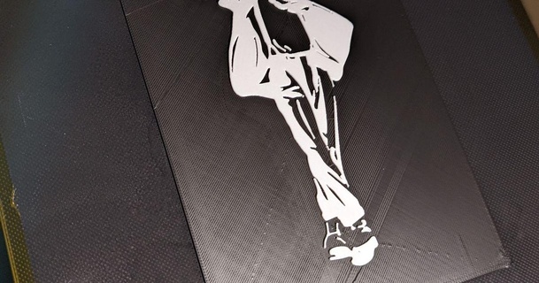 michael jackson silhouette wall art protrude version yell download free stl model printablescom 3d models & design wall-mounted 3d print model - Mito3D
