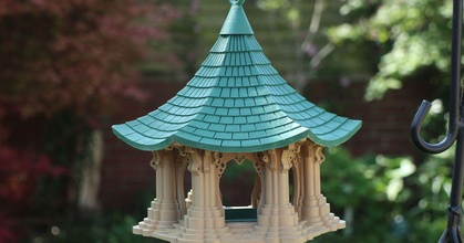 bird temple clivebradshaw download free stl model printablescom 3d models household outdoor & garden birdfeeder birdhouse 3d print model - Mito3D