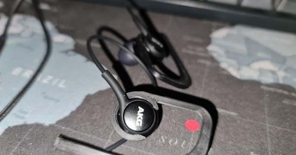akg headphone ear holder darkprinc download free stl model printablescom 3d models gadgets audio 3d print model - Mito3D