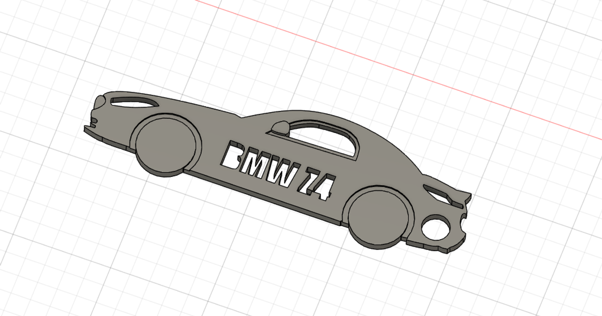 bmw z4 keychain rschges download free stl model printablescom 3d models hobby & makers automotive 3D print model - Mito3D