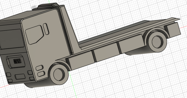 remolcar camión rschges descargar gratis stl modelo imprimiblescom 3d modelos juguetes juegos vehiculos 3d print model - Mito3D