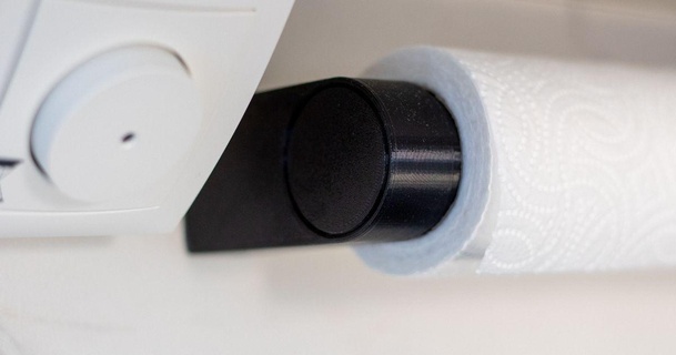 paper towel holder quick swap support frasse16 download free stl model printablescom 3d models household kitchen 3d print model - Mito3D