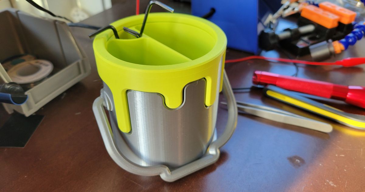 drippy bucket divider hex key holder julia ebert download free stl model printablescom 3d models household office 3D print model - Mito3D