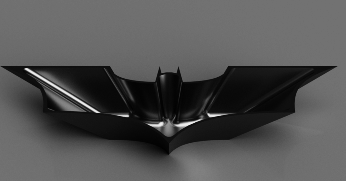 batman tdk logo Şeker tabak çanak süper kahraman indir Bedava stl model printablescom 3d modeller ev halkı mutfak 3D print model - Mito3D