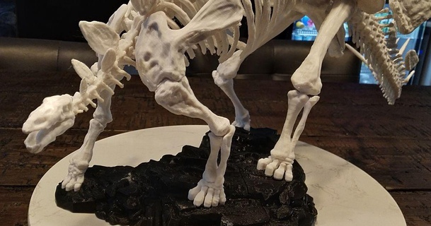 estegosaurio esqueleto david descargar gratis stl modelo imprimiblescom 3d modelos Arte diseño esculturas 3d print model - Mito3D