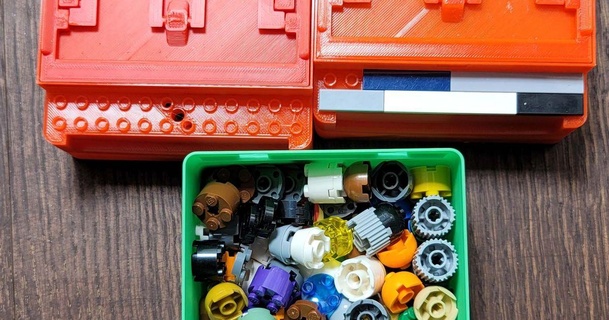 Lego Görüntüle konteyner 100mmx100mm marvin1 indir Bedava stl model printablescom 3d modeller hobi yapımcılar organizatörler 3d print model - Mito3D