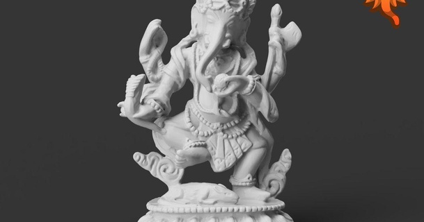 nepalí nritya Ganesha bailarín Dioses India descargar gratis stl modelo imprimiblescom 3d modelos Arte diseño esculturas 3d print model - Mito3D