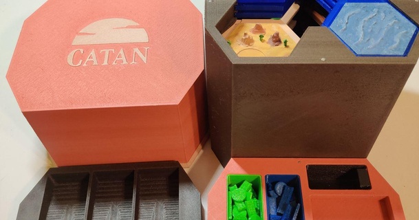 3d printed catan storage box venris download free stl model printablescom models toys & games board 3d print model - Mito3D