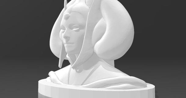 reina amidala busto base pedro farell descargar gratis stl modelo imprimiblescom 3d modelos Arte diseño esculturas 3d print model - Mito3D