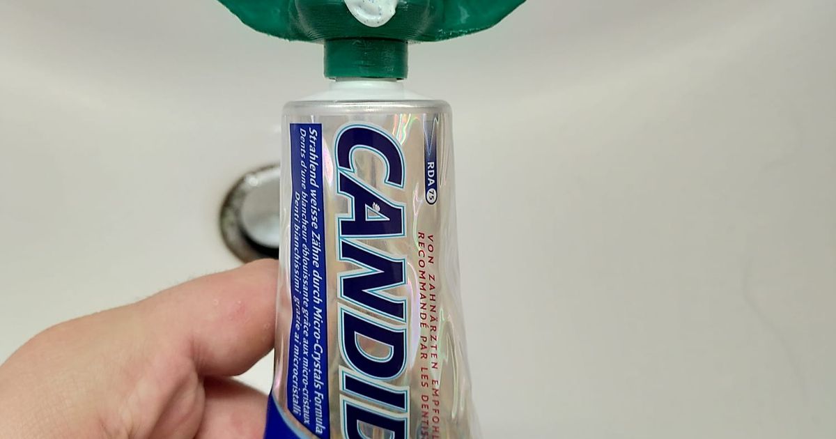 candida yoda toothpaste vomit head adapter heleplanchiste download free stl model printablescom 3d models household bathroom 3D print model - Mito3D