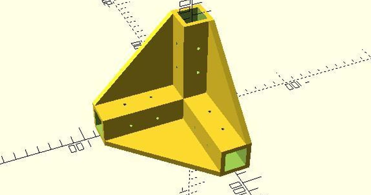 Extrusion Tube Ecke Verbinder Nathaniel stenzel download frei stl Modell Printablescom 3d Modelle Drucker Upgrades 3D print model - Mito3D