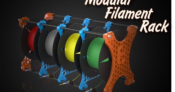 modular filament rack xuss46 download free stl model printablescom 3d models printers accessories 3d print model - Mito3D