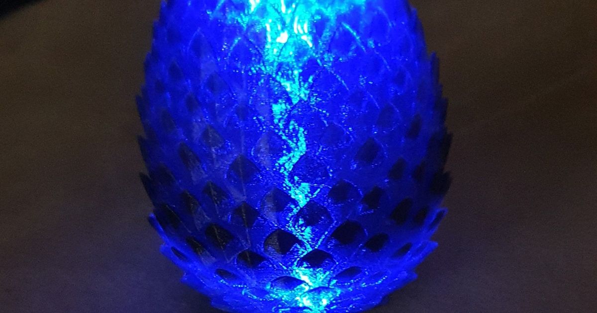 led dragon egg battery knoppersde download free stl model printablescom 3d models art & design designs 3D print model - Mito3D