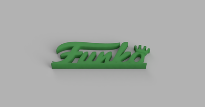 Funko logo bit indir Bedava stl model printablescom 3d modeller Sanat tasarım 2d tabaklar logolar funko pop 3d print model - Mito3D