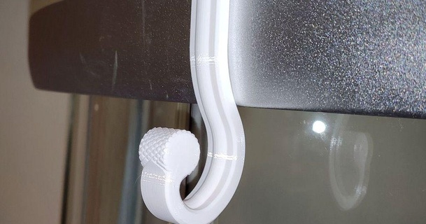 shower hook fagge download free stl model printablescom 3d models household bathroom 3d print model - Mito3D