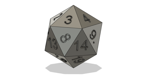 icosahedron dice 20-tist nn kostka li po download free stl model printablescom 3d models toys & games 3d print model - Mito3D