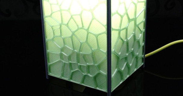 Voronoi Lamba Chris indir Bedava stl model printablescom 3d modeller ev halkı dekor 3d print model - Mito3D