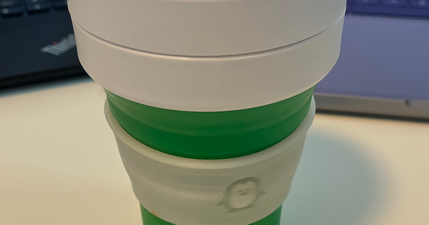 stojo collapsible coffee cup sleeve neo2478 download free stl model printablescom 3d models household kitchen coffeecup coffeesleeve collapsiblecup 3d print model - Mito3D