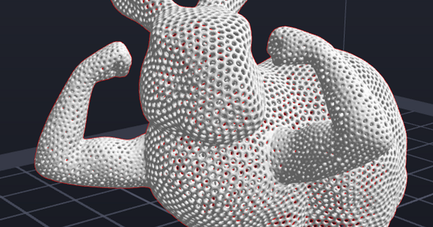 strong bunny voroni pattern random engineer download free stl model printablescom 3d models world & scans animals funny 3d print model - Mito3D