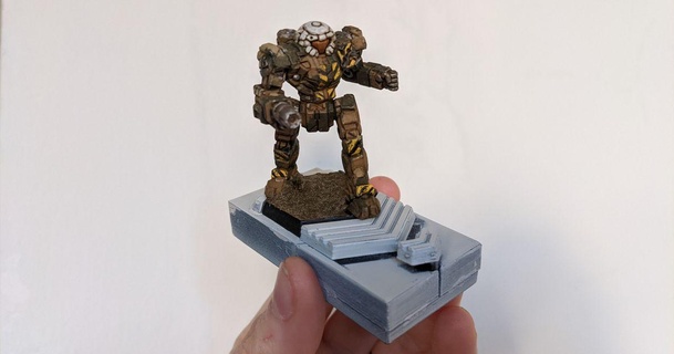 mechpincher modelo almacenamiento solución emperador descargar gratis stl imprimiblescom 3d modelos juguetes juegos tablero battletech maleficio 3d print model - Mito3D