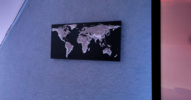 Welt Karte übertrieben Topologie Zytokinese download frei stl Modell Printablescom 3d Modelle Kunst Design Designs Erde Höhenkarte Wandkunst 3d print model - Mito3D