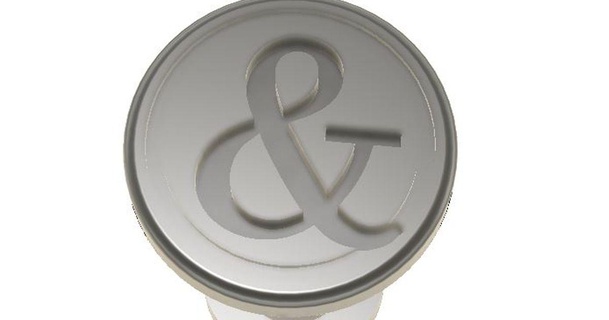 ampersand stud button - tom anderson real neo download free stl model printablescom 3d models fashion accessories 3d print model - Mito3D