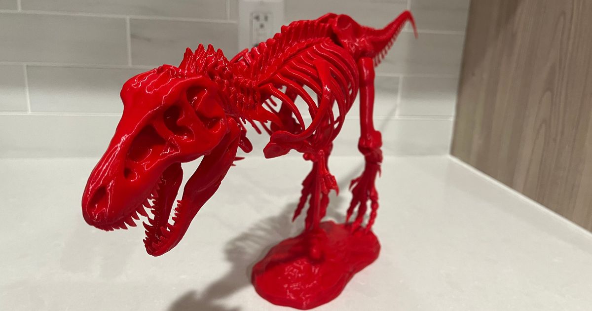 Makerbot rex Prusa mini + petg gcode Gabriel download frei stl Modell Printablescom 3d Modelle Kunst Design Skulpturen Dino Dinosaurier Rex 3D print model - Mito3D