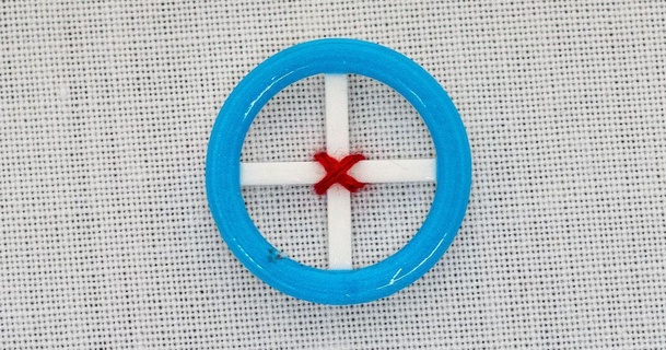 button - cross stitch peter download free stl model printablescom 3d models fashion accessories crossstitch embroidery sewing 3d print model - Mito3D