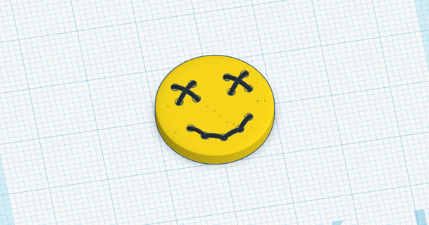 button smile jerry download free stl model printablescom 3d models fashion accessories buttons 3d print model - Mito3D