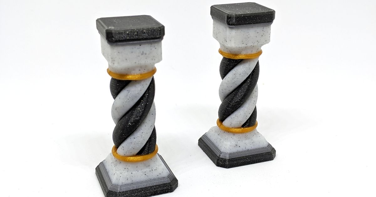 stone pillars gloomhaven robagon3d download free stl model printablescom 3d models toys & games board 28mm column multicolor multimaterial 3D print model - Mito3D