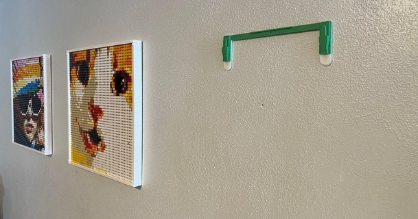lego mosaïque compatible mur cintre mécanique Télécharger libre stl modèle imprimablescom 3d modèles Ménage décor art Beatles support commander bande commande 3d print model - Mito3D