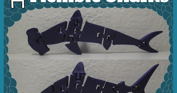 flexível tubarões mrhanjak baixar livre stl modelo printablescom 3d modelos brinquedos jogos Tubarão 3d print model - Mito3D