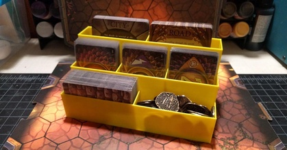 deck organizer gloomhaven robagon3d download free stl model printablescom 3d models toys & games board euromini orgainization 3d print model - Mito3D